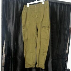 Old Navy Green Cargo Pants Utility Style